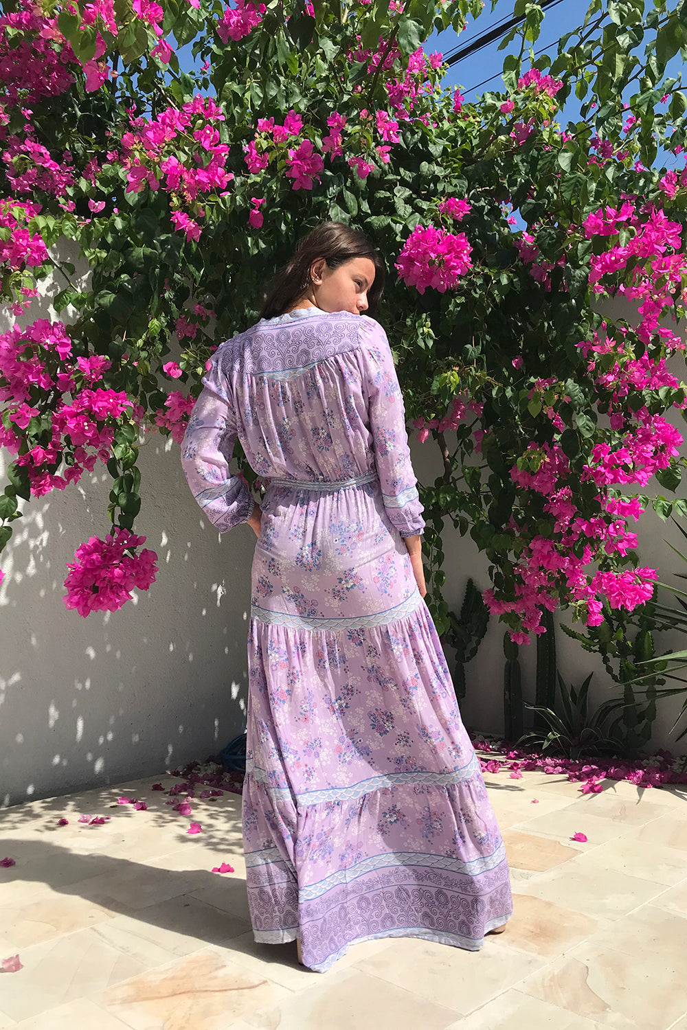 The Alannah Maxi Dress in Lilac by Tulle and Batiste, soft and breathable fabrics and ethically crafted to perfection.