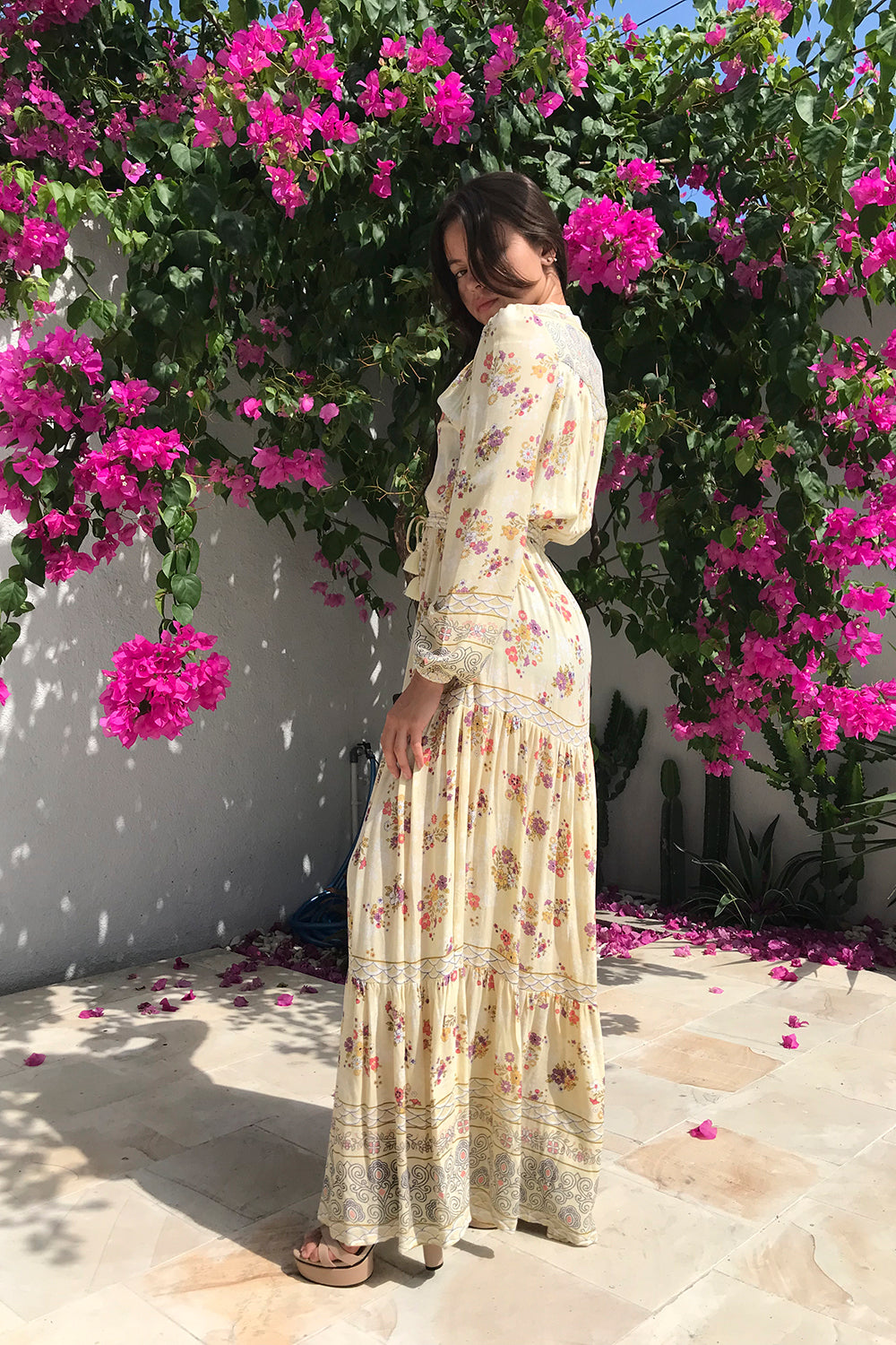The Alannah Maxi Dress in Vanilla by Tulle and Batiste, soft and breathable fabrics and ethically crafted to perfection.