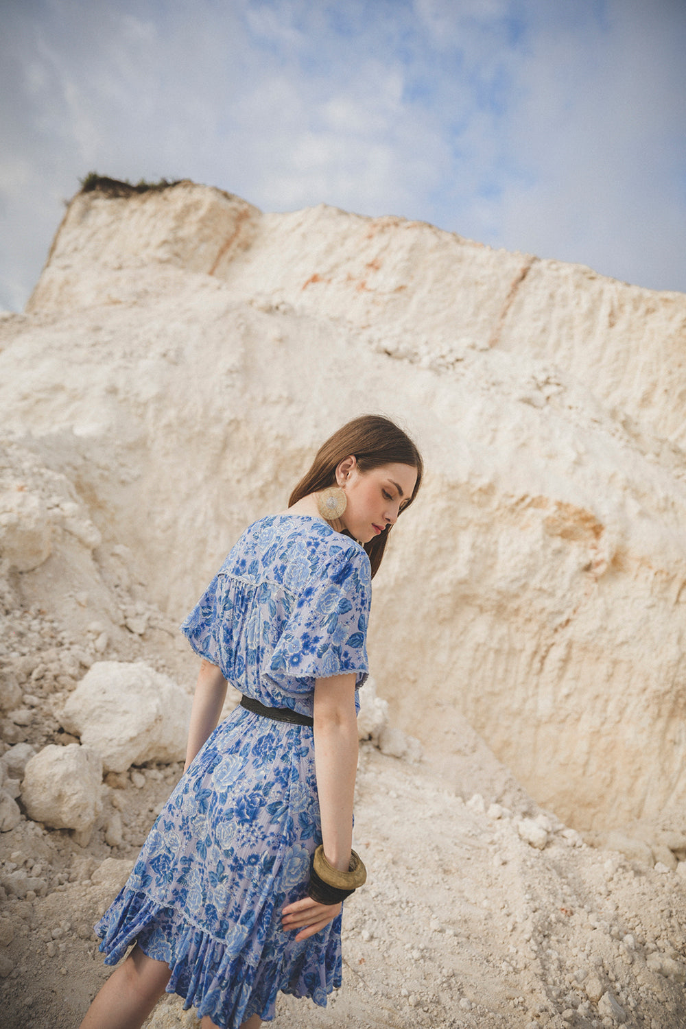 Alba Playdress - Ibiza Blue - Peony by Tulle and Batiste - Ethical Slow Fashion - Free Shipping - Easy Returns