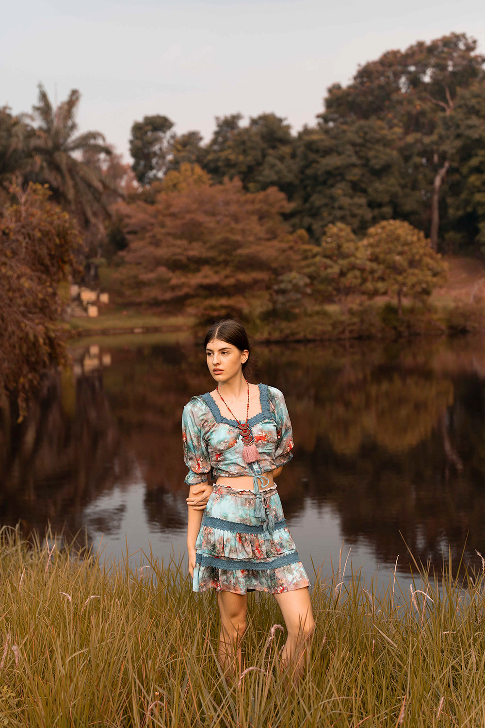Aveline Crop Top, where sustainability meets bohemian allure, creating timeless fashion