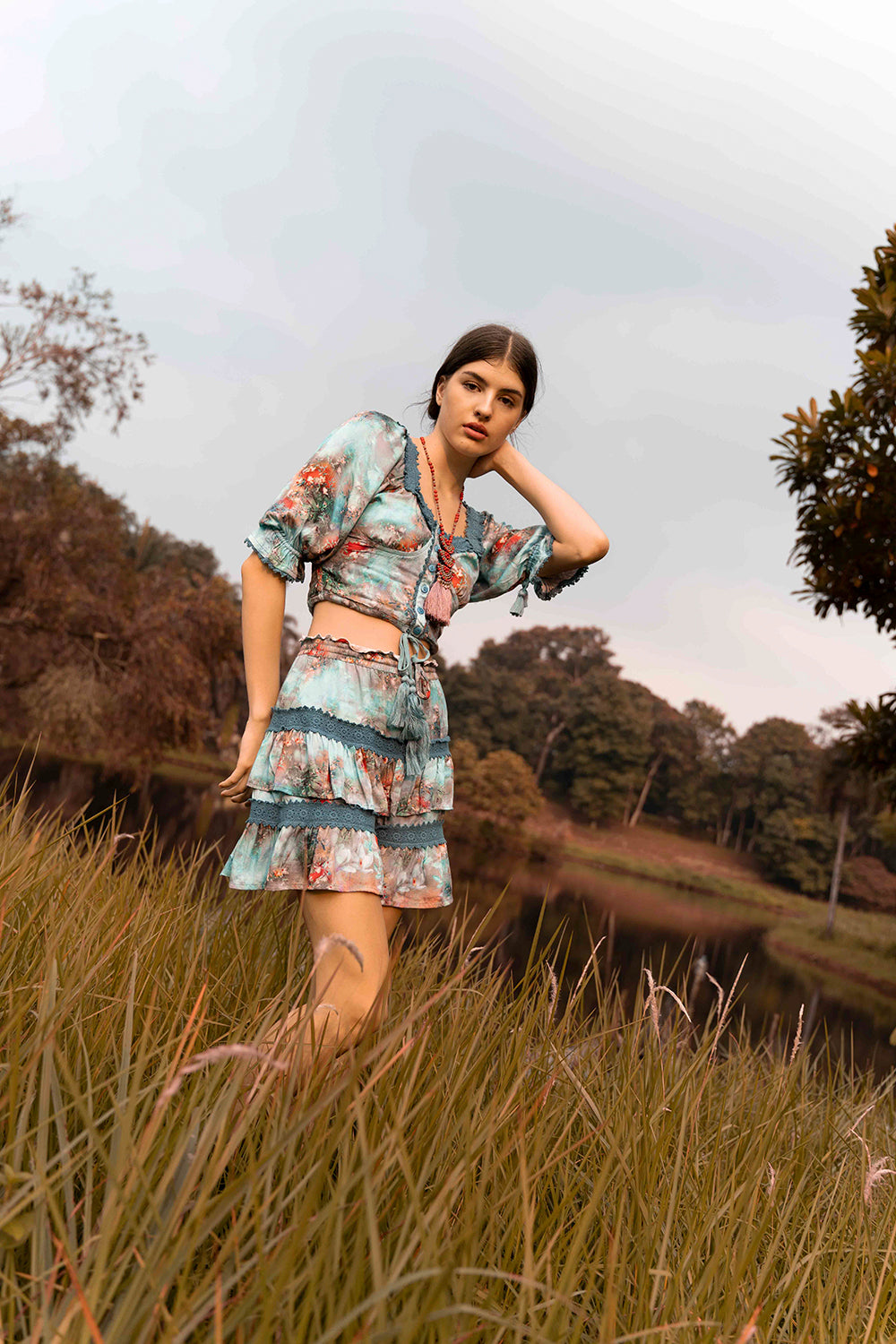 Handmade for you, the Aveline Crop Top adds a touch of ethical boho charm to your wardrobe