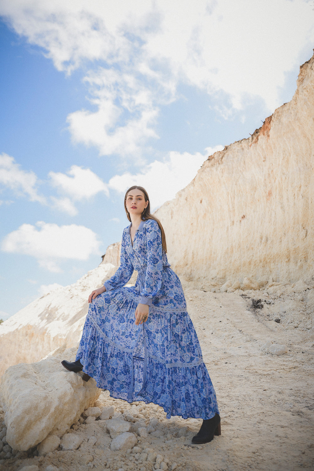 blue dress for baby girl BLUE IGUANA SILK IBIZA DRESS – Sophia Alexia