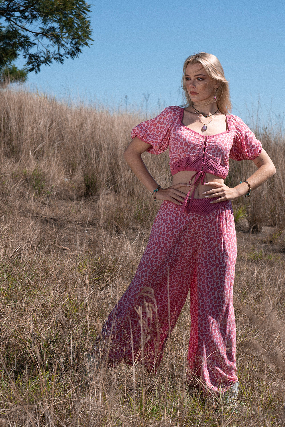 Clover Culottes - Magenta - Into the Wild by Tulle and Batiste