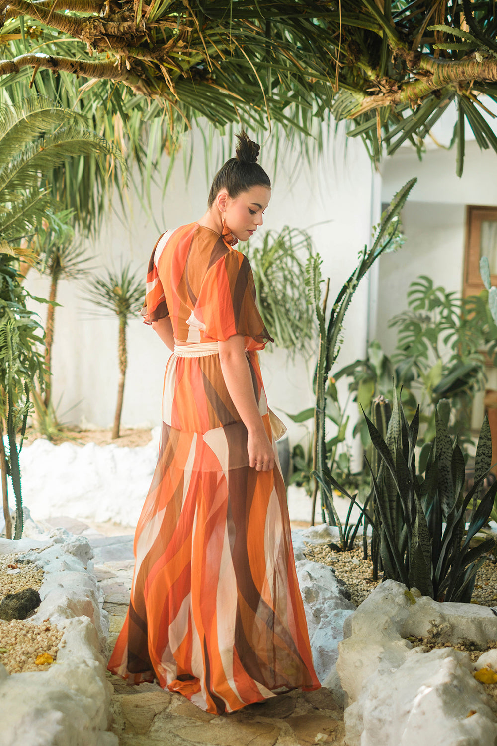 Celeste Wrap Top - Amber Mirage by Tulle and Batiste