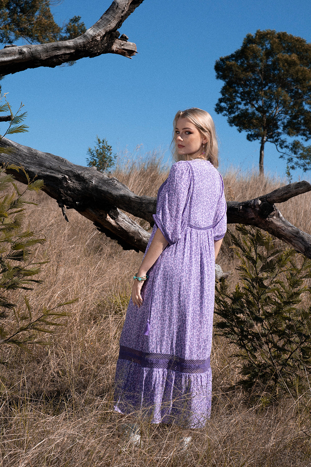 Daisy Boho Dress - Lilac - Into the Wild by Tulle and Batiste