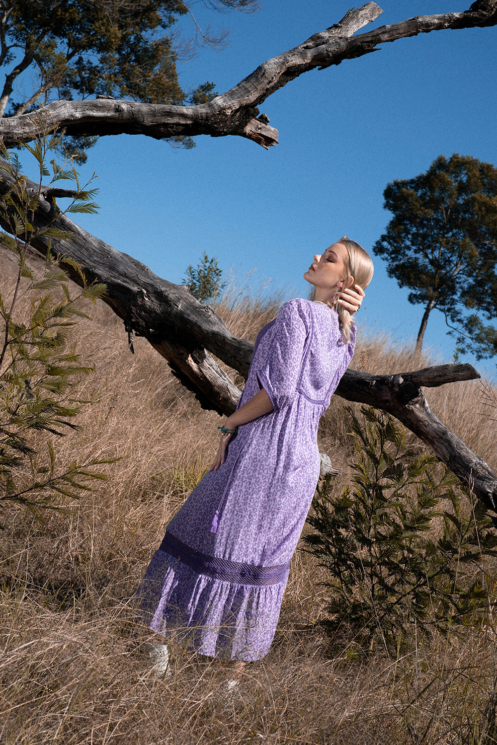 Daisy Boho Dress - Lilac - Into the Wild by Tulle and Batiste