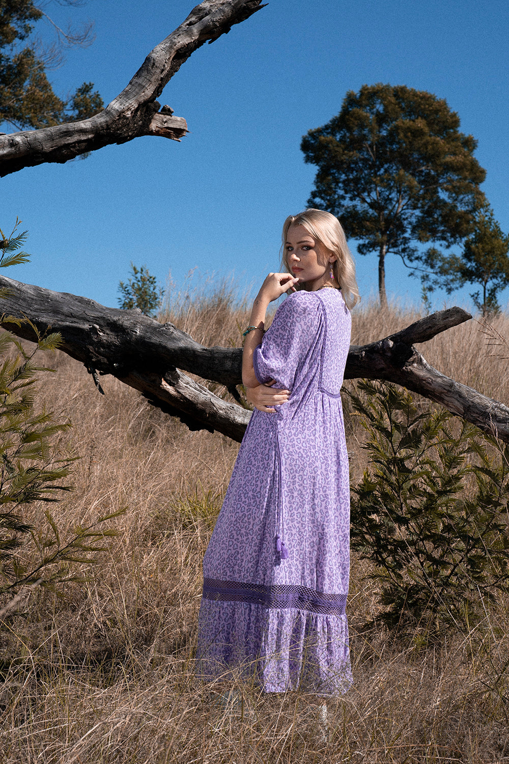 Daisy Boho Dress - Lilac - Into the Wild by Tulle and Batiste