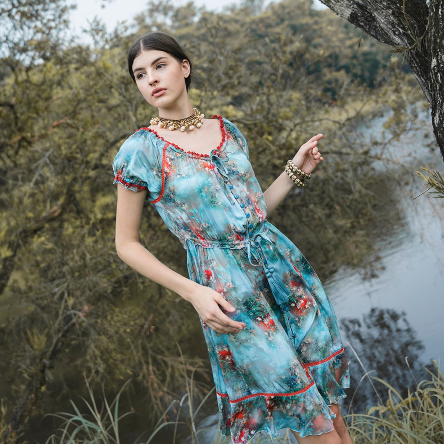 FOREST BLUE BY TULLE AND BATISTE