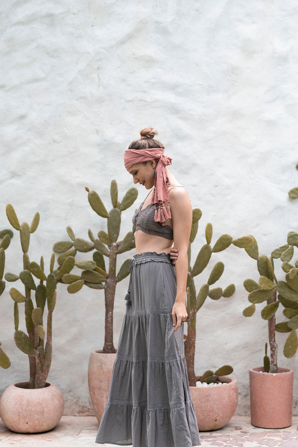 Elsie Crochet Bralette - Slate Grey - Dreamweaver by Tulle and Batiste