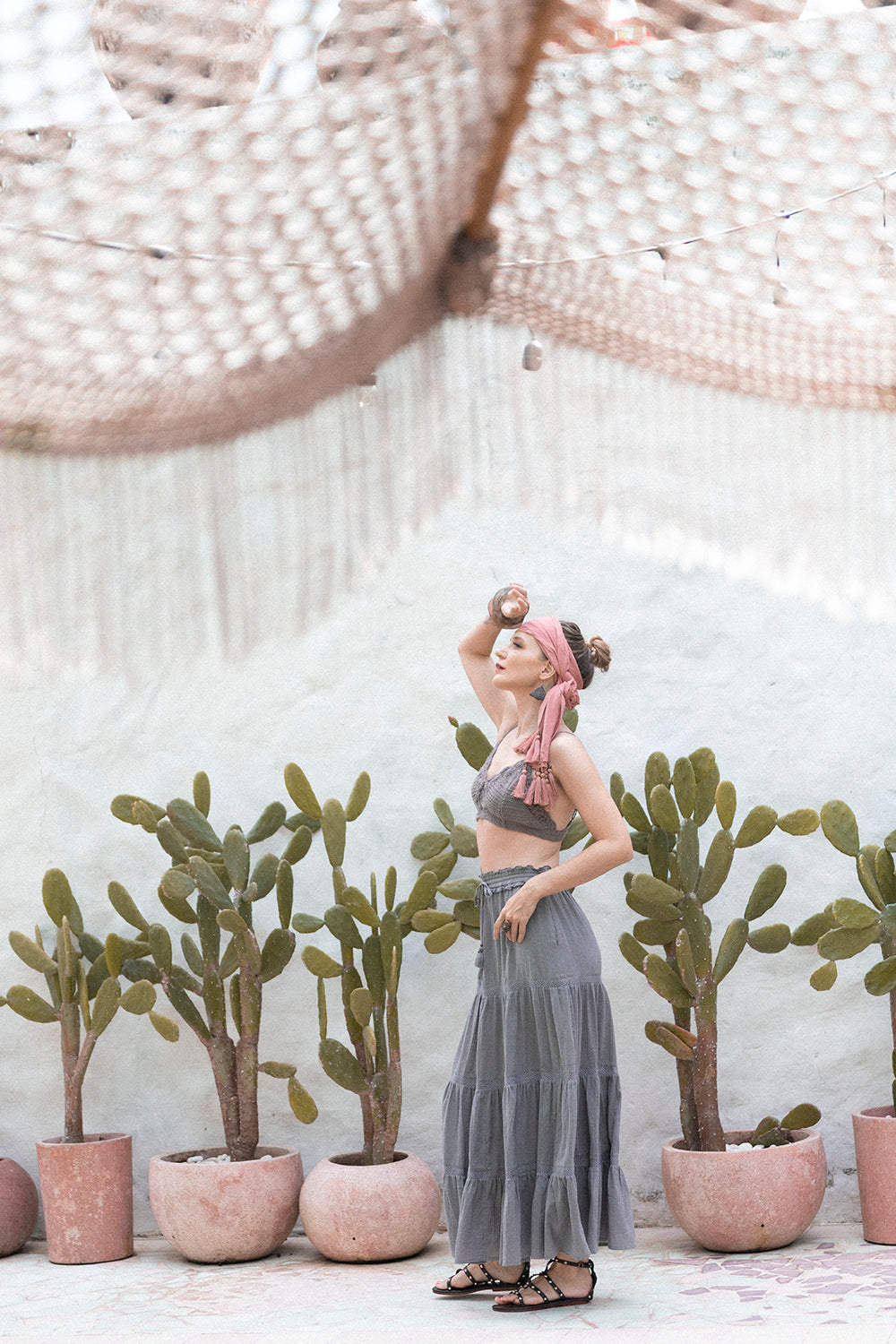 Elsie Crochet Bralette - Slate Grey - Dreamweaver by Tulle and Batiste