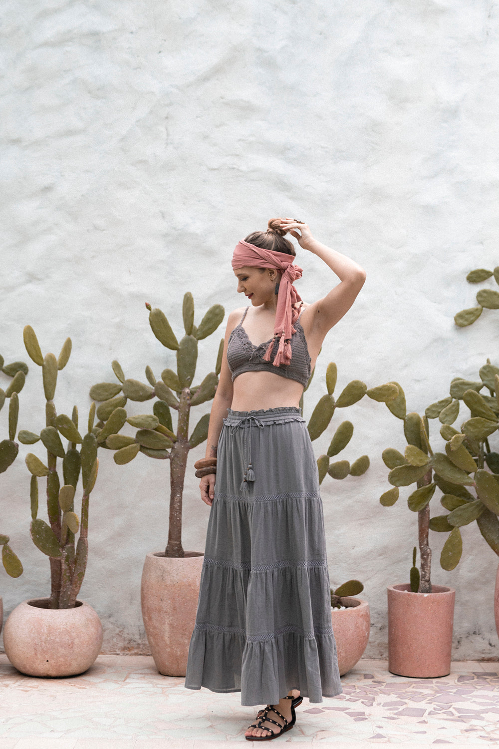 Elsie Crochet Bralette - Slate Grey - Dreamweaver by Tulle and Batiste