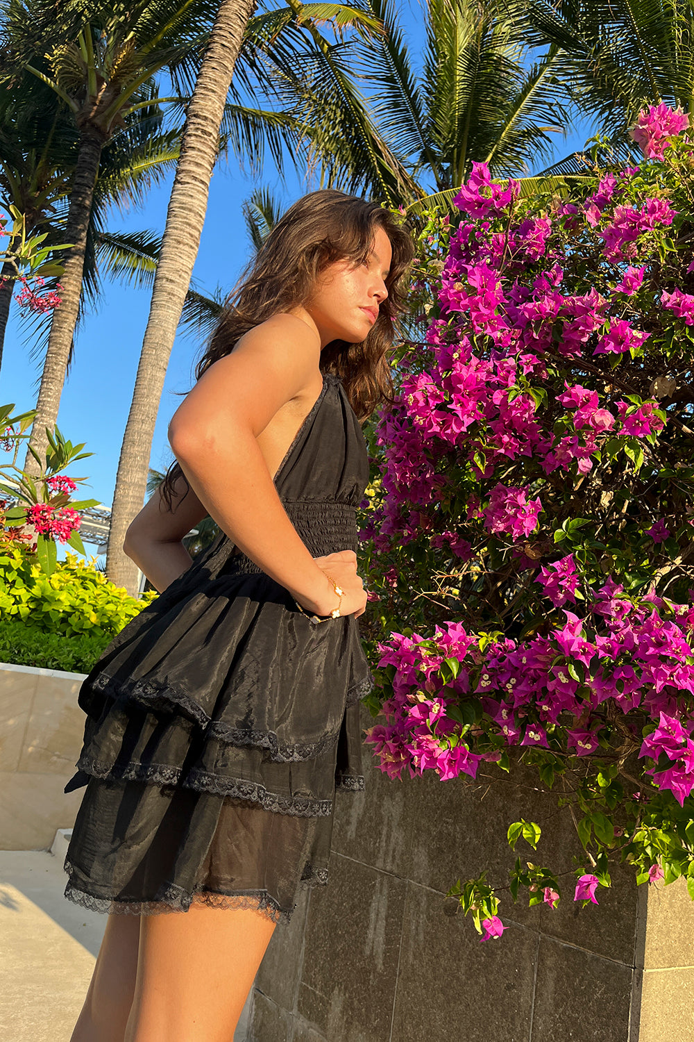 Florence Mini Dress - Nero by Tulle and Batiste