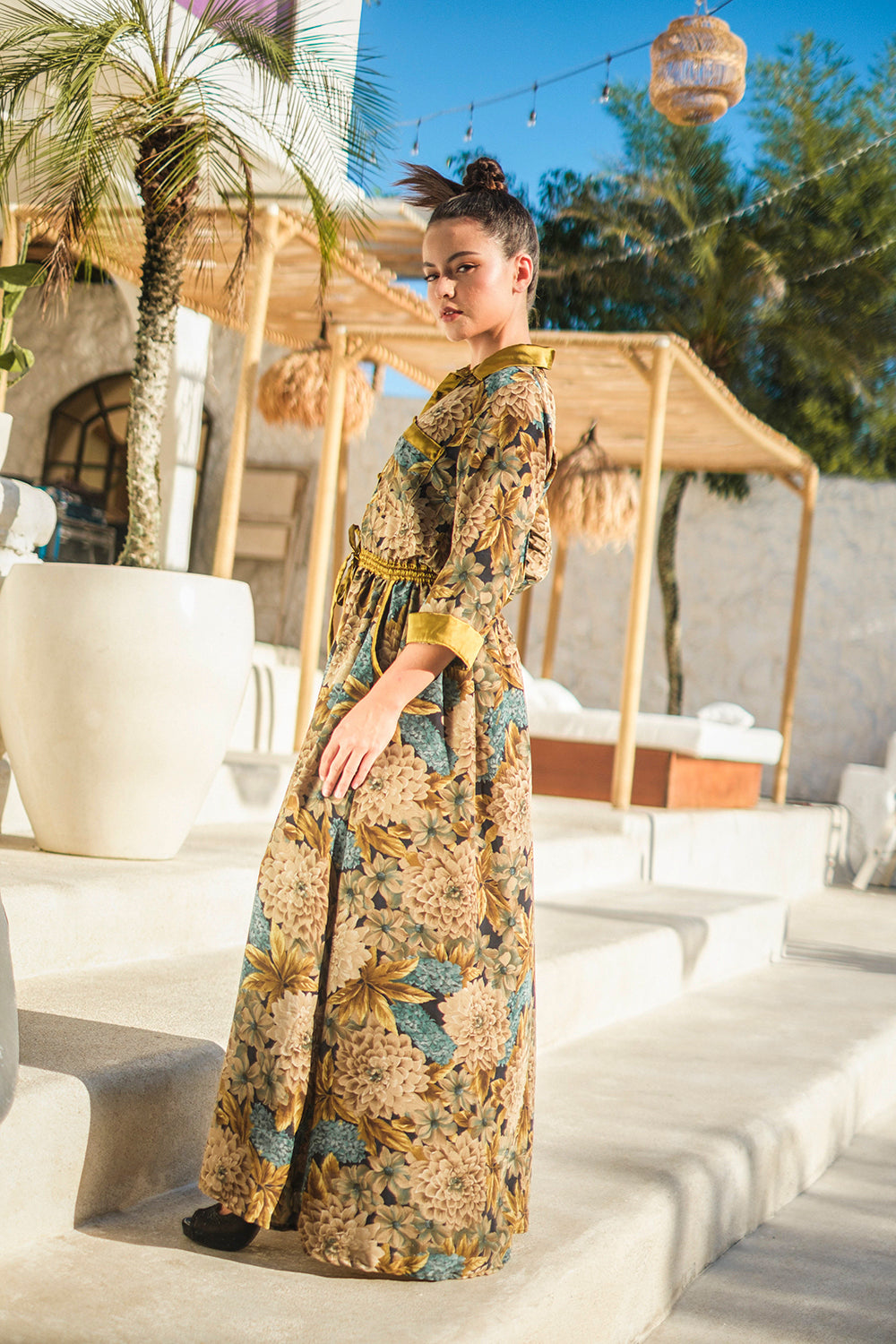 Handmade silk Giulietta Maxi Dress from Tulle and Batiste, a slow fashion statement