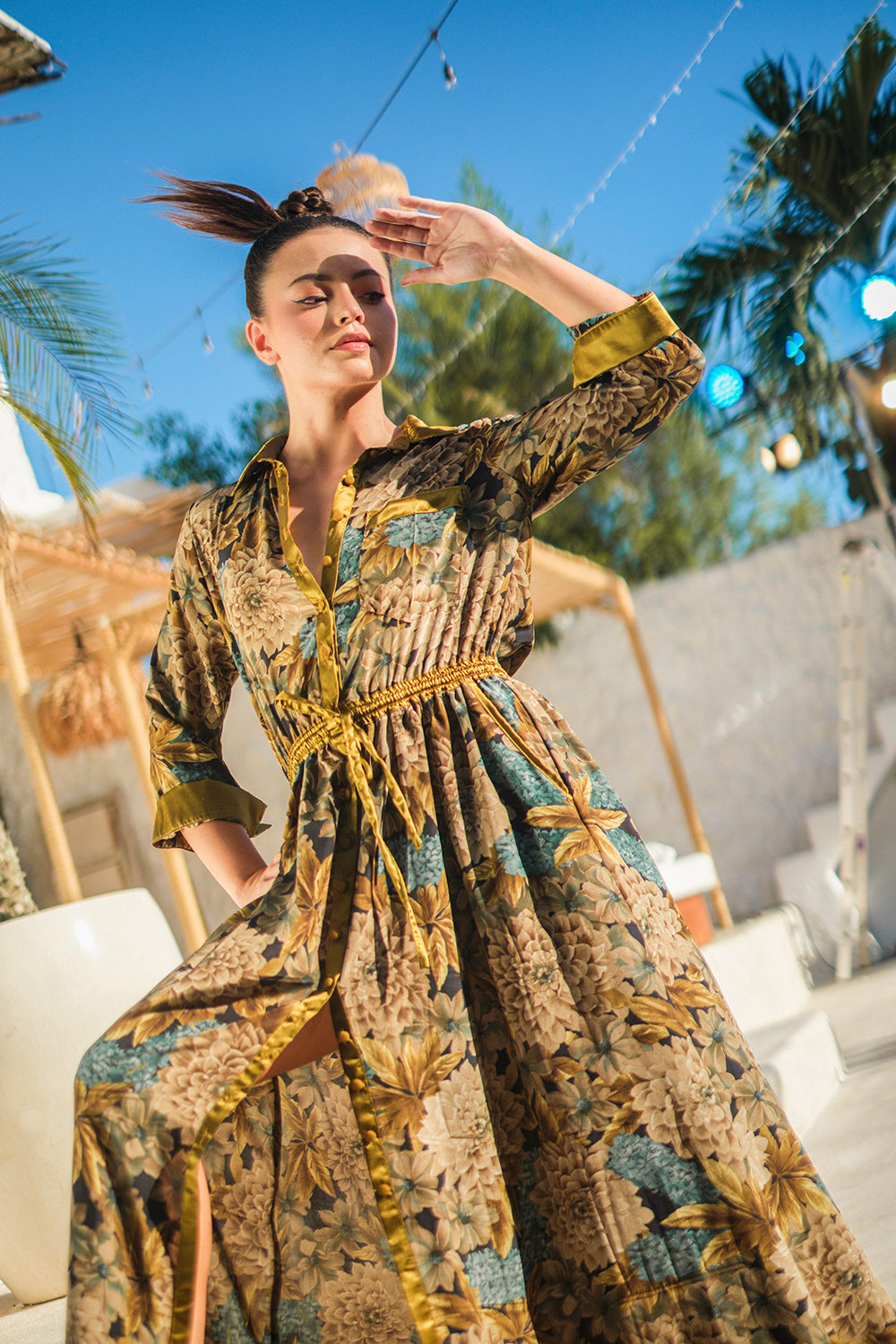 Beautiful handmade Giulietta Maxi Dress in silk by Tulle and Batiste, ethically produced