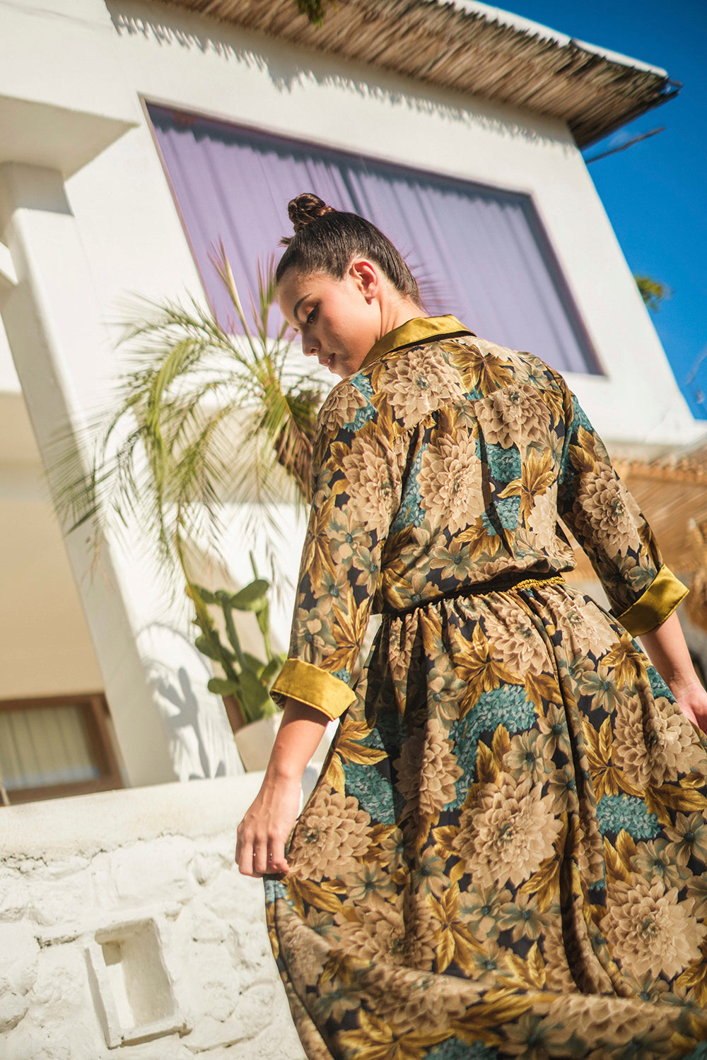 Ethically produced Giulietta Maxi Dress by Tulle and Batiste, made of flowing silk