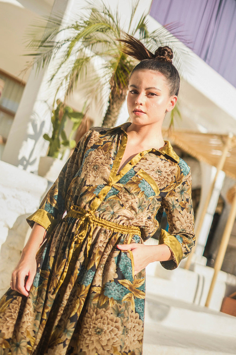 Tulle and Batiste presents the Giulietta Maxi Dress in silk, handmade and ethically produced