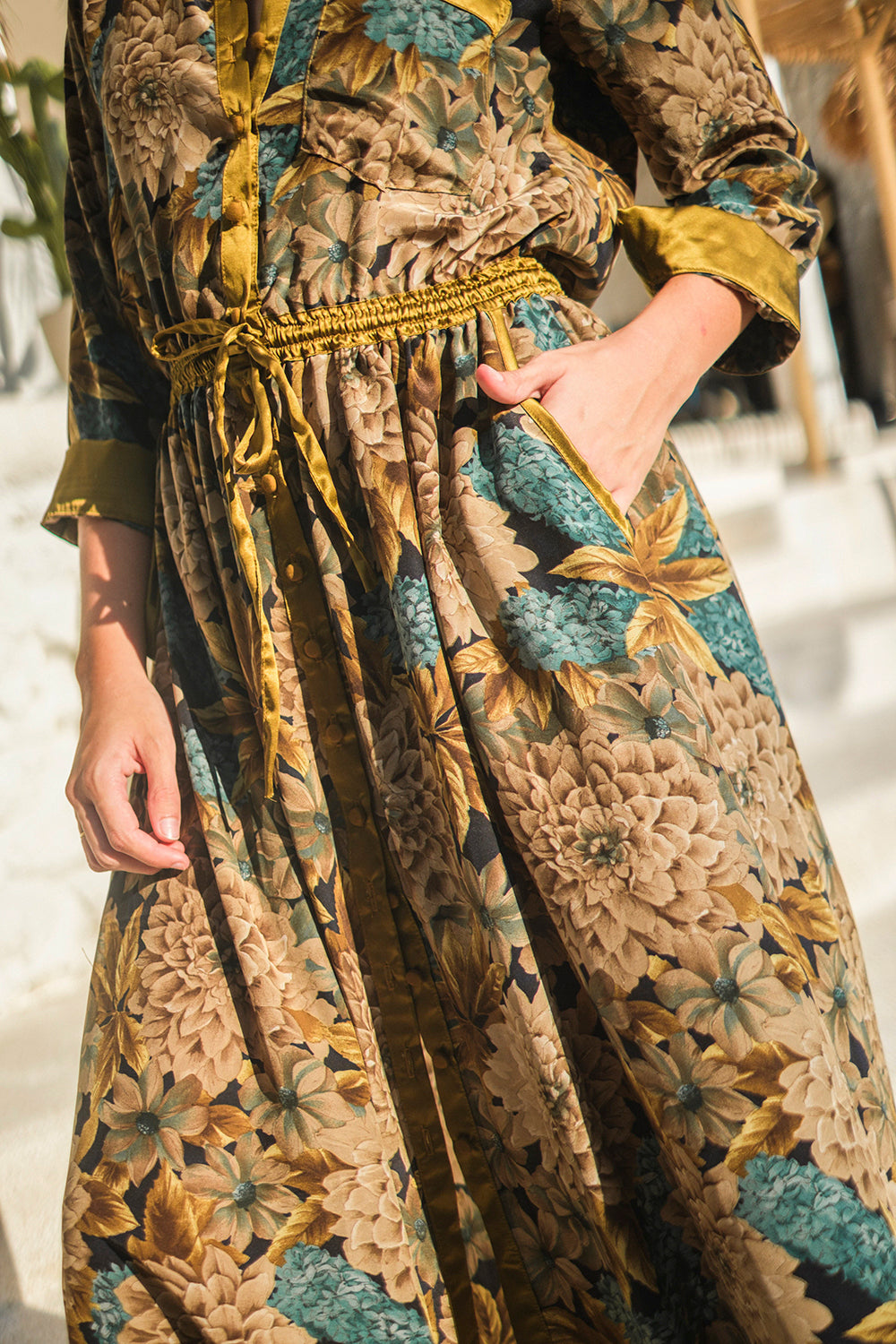 Slow fashion silk Giulietta Maxi Dress from Tulle and Batiste, ethically made and handmade