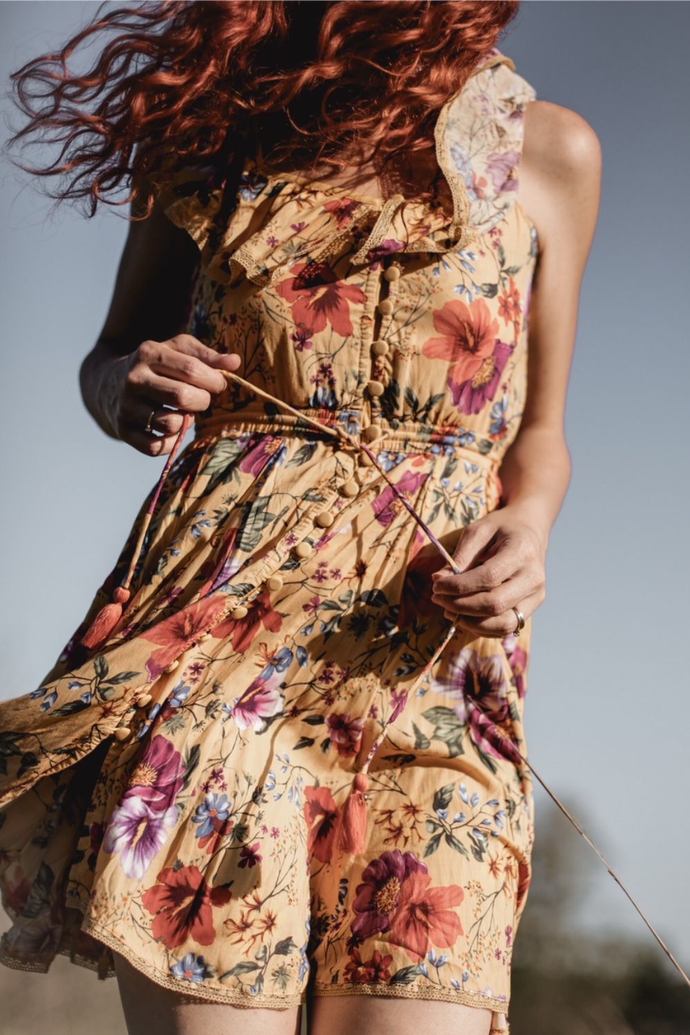 Harmonia Mini Dress in Dandelion by Tulle and Batiste