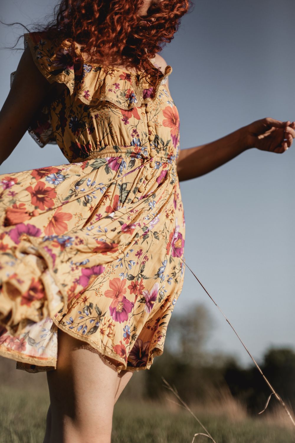 Harmonia Mini Dress in Dandelion by Tulle and Batiste
