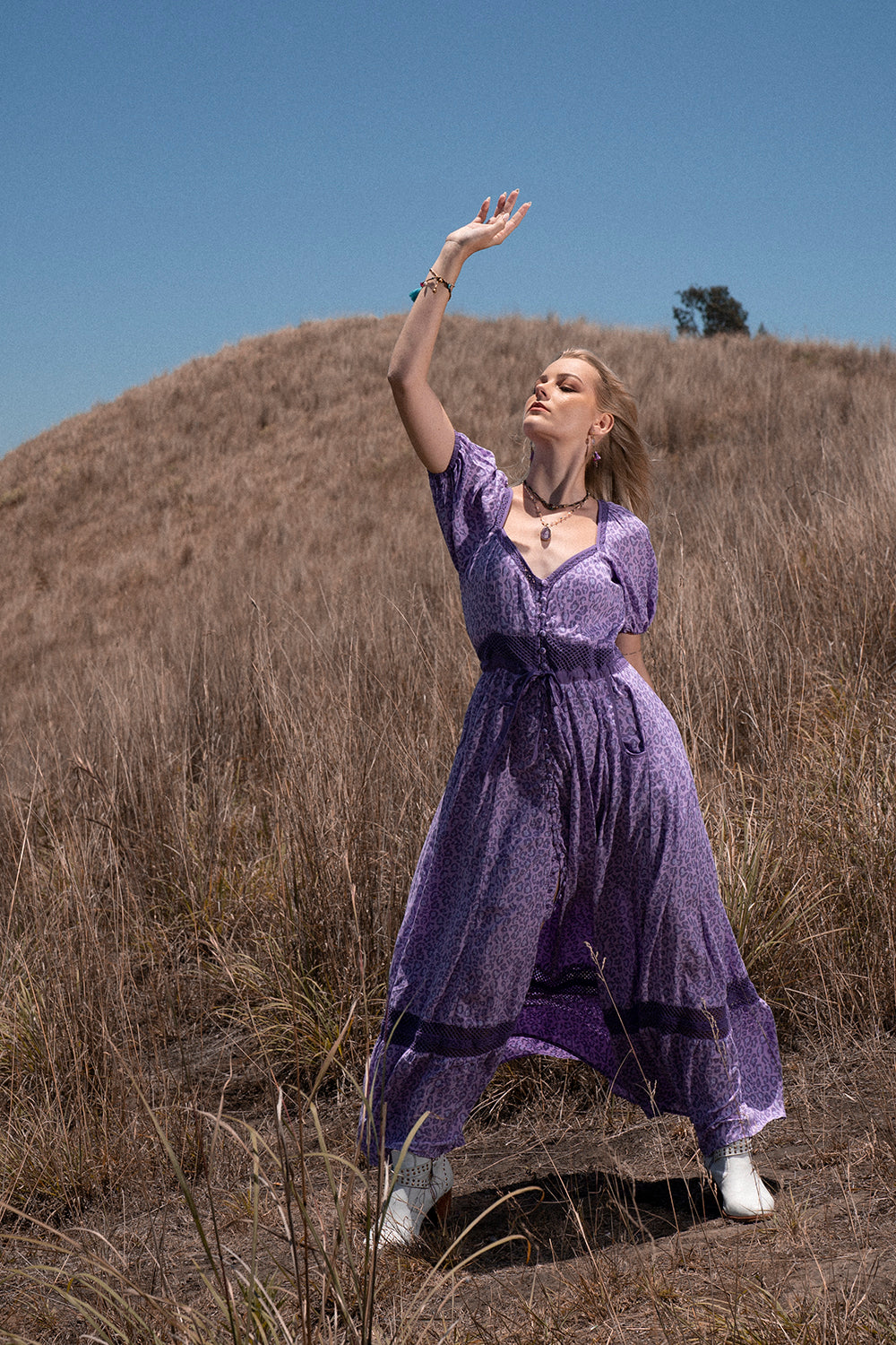 Lavender Maxi Dress - Lilac - Into the Wild by Tulle and Batiste