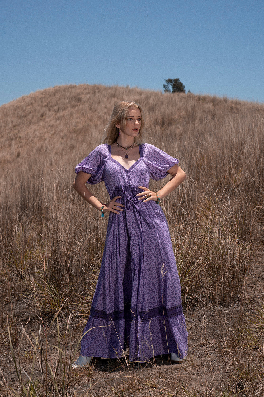 Lavender Maxi Dress - Lilac - Into the Wild by Tulle and Batiste