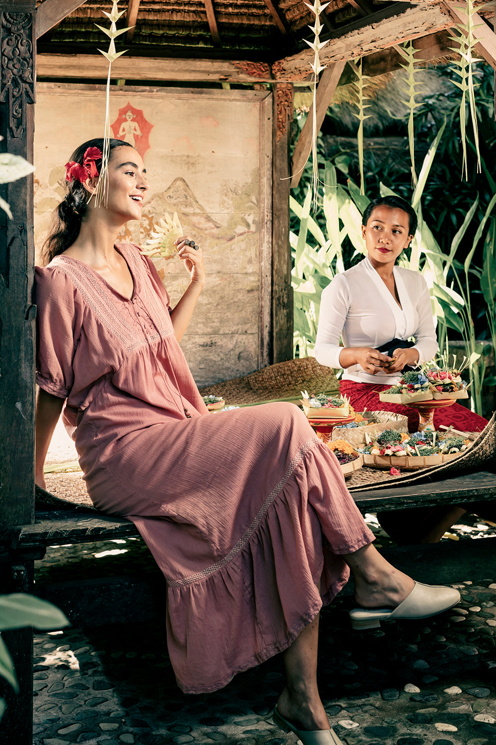 Lovina Midi Dress - Coral Haze - Dreamland by Tulle and Batiste