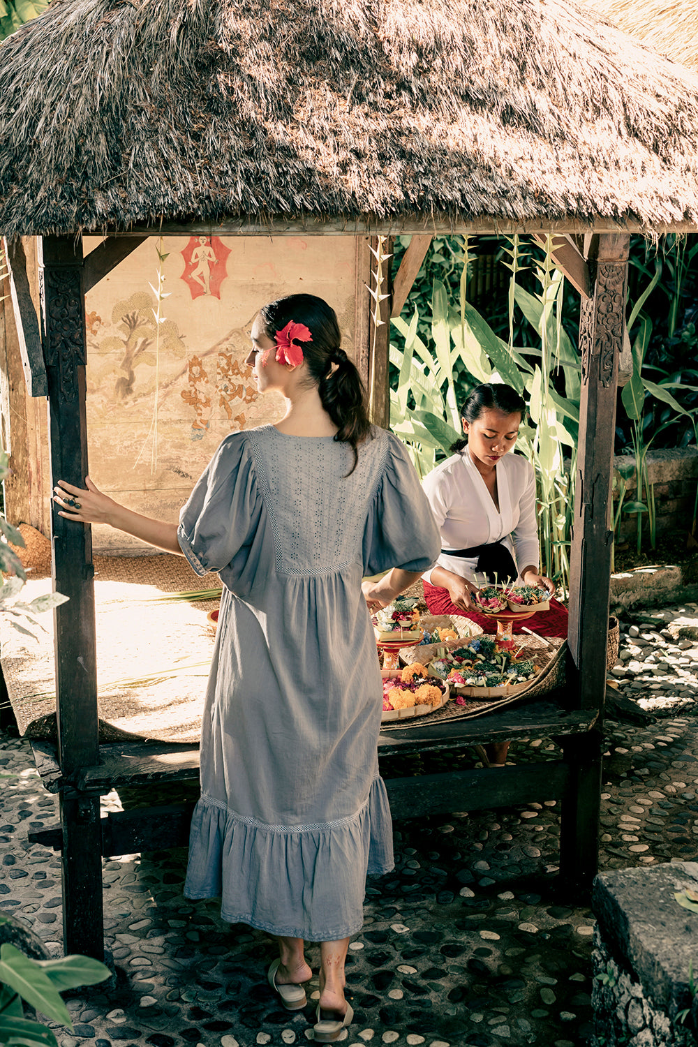 Lovina Midi Dress - Mirage Grey - Dreamland by Tulle and Batiste