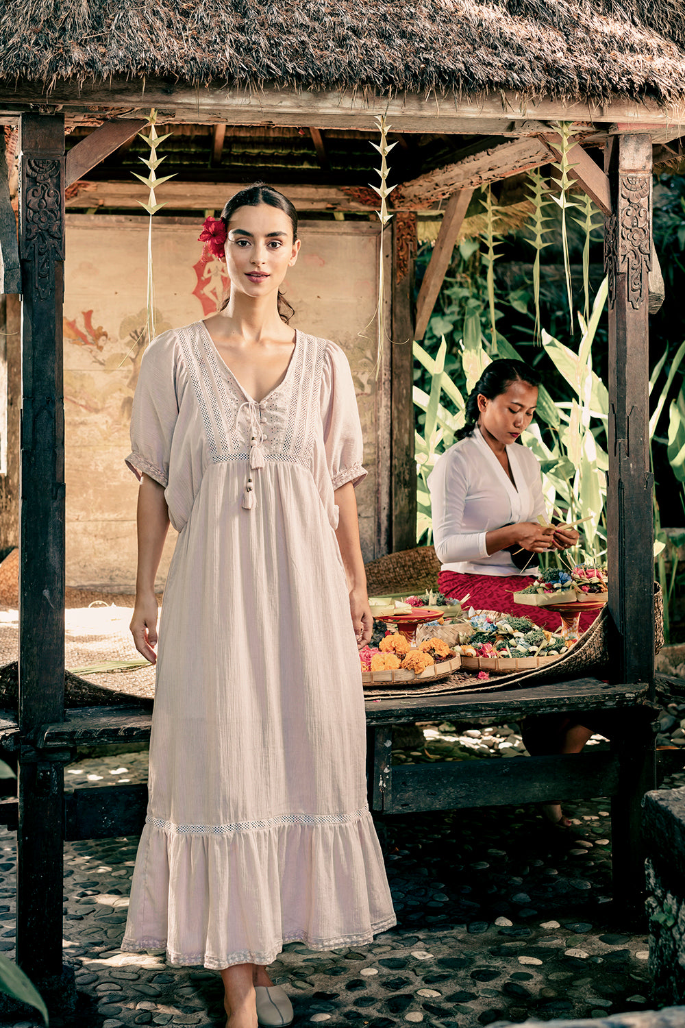 Lovina Midi Dress - Rose Smoke - Dreamland by Tulle and Batiste