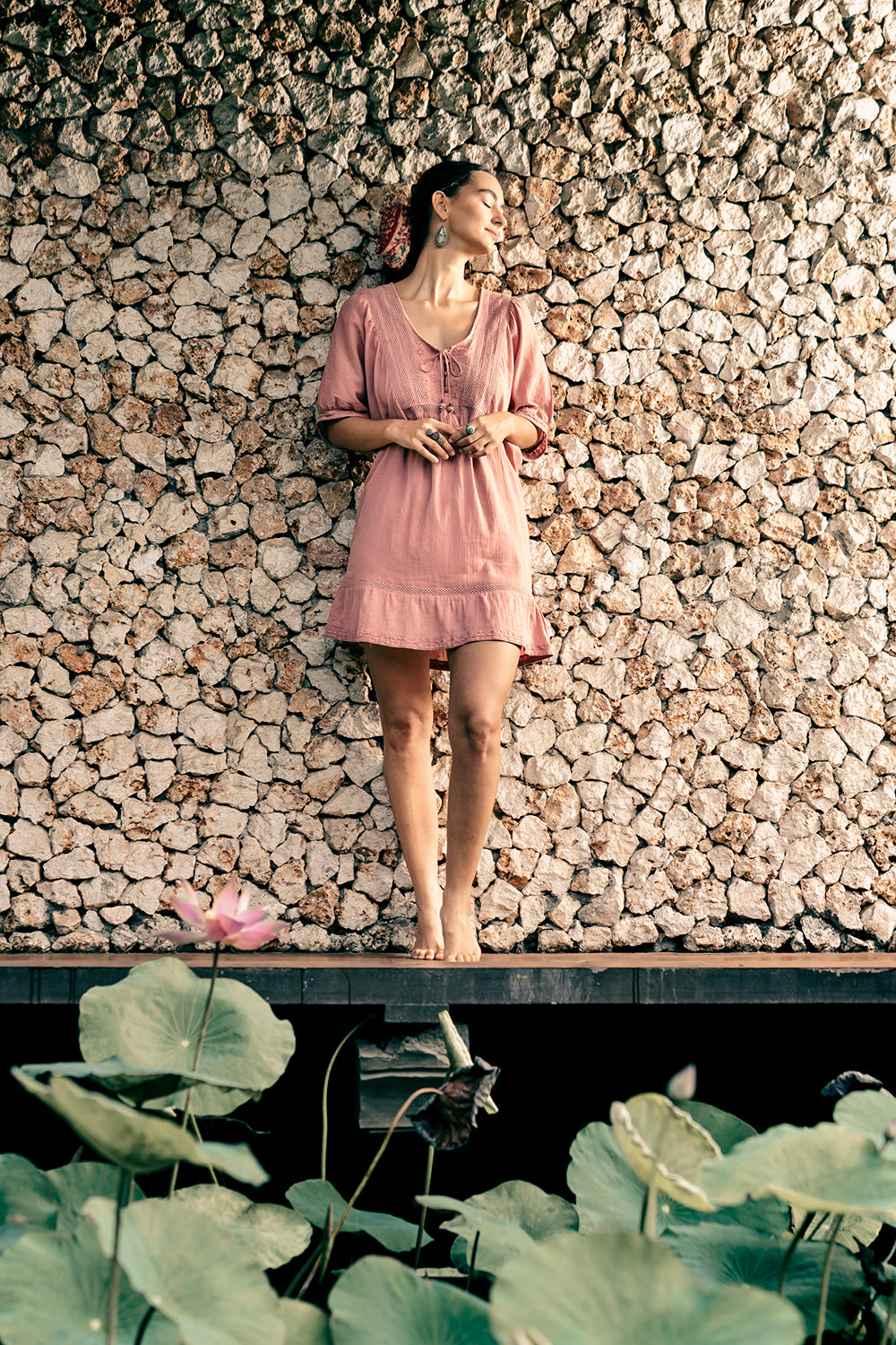 Lovina Short Dress - Coral Haze - Dreamland by Tulle and Batiste