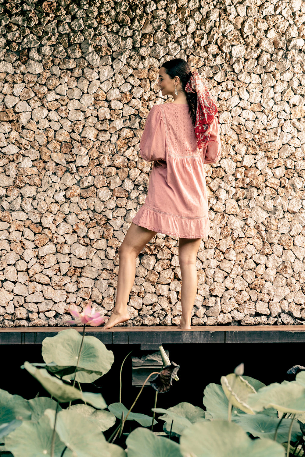 Lovina Short Dress - Coral Haze - Dreamland by Tulle and Batiste