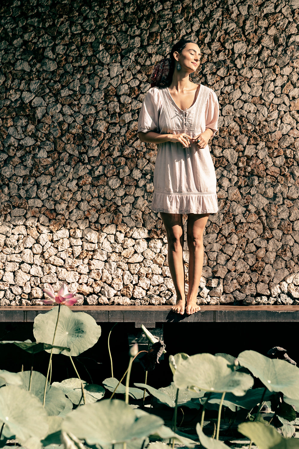 Lovina Short Dress - Rose Smoke - Dreamland by Tulle and Batiste