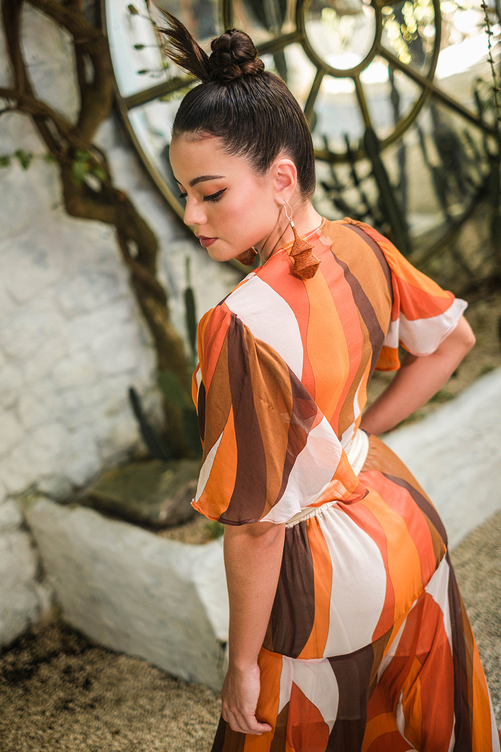 Luciana Maxi Skirt - Amber Mirage by Tulle and Batiste