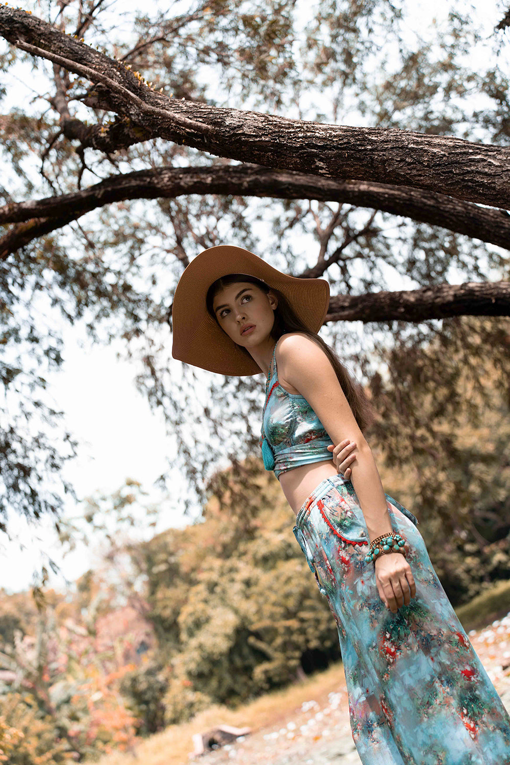 Silvana Culottes - Forest Blue by Tulle and Batiste - Ethical Slow Fashion - Free Shipping - Easy Returns