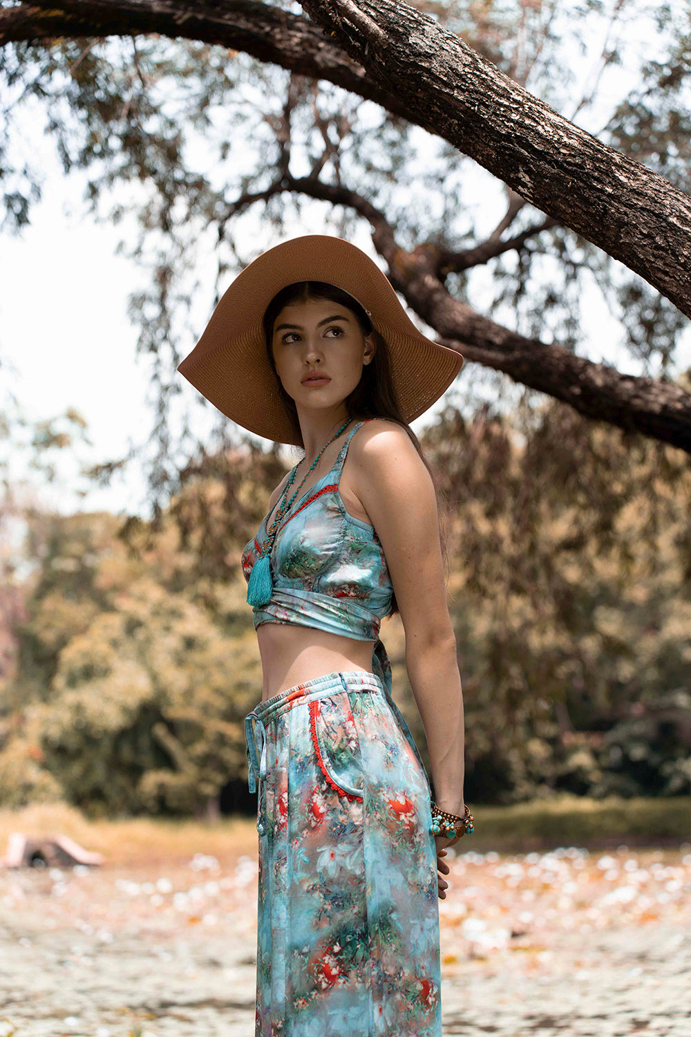 Silvana Culottes - Forest Blue by Tulle and Batiste - Ethical Slow Fashion - Free Shipping - Easy Returns