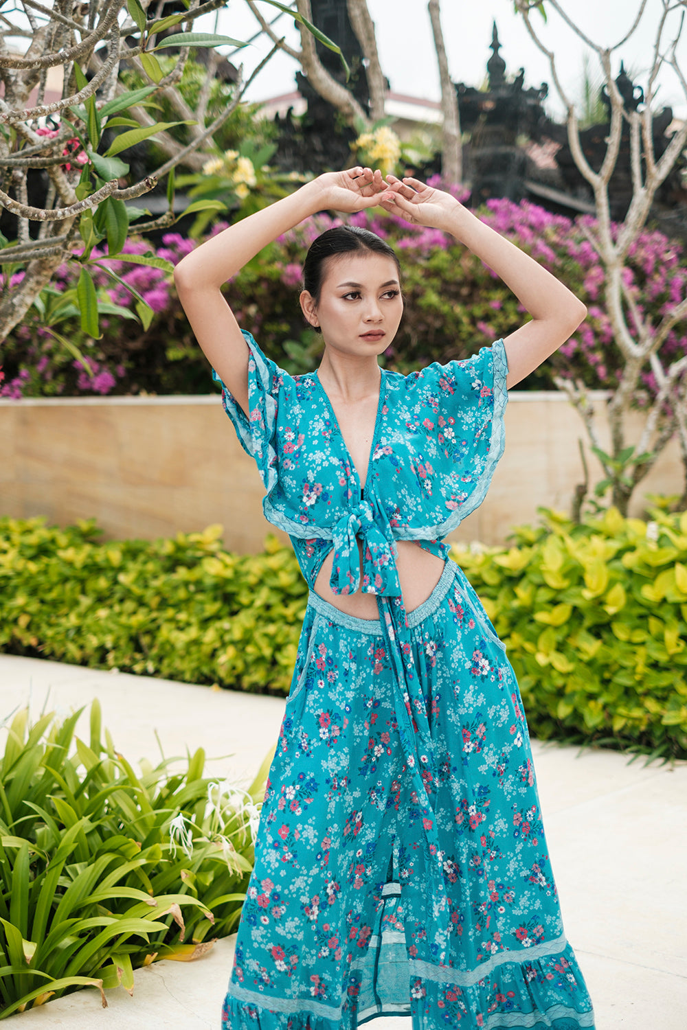 Tulle and Batiste's Tumi Cape Dress, a testament to our commitment to ethical production.