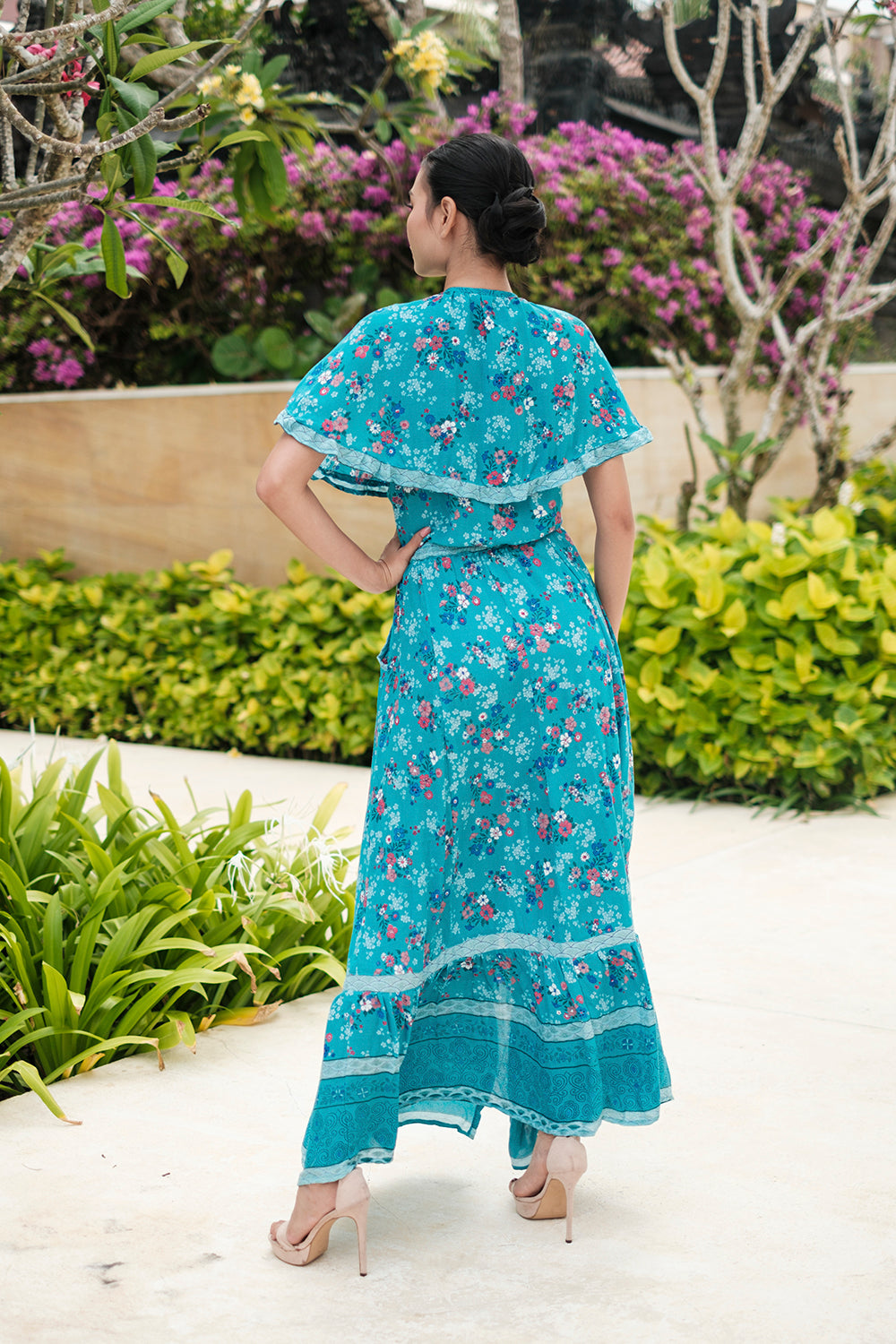 Ethical fashion meets bohemian style with the Tumi Cape Dress by Tulle and Batiste.