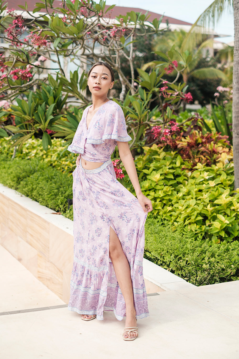 The Tumi Cape Dress by Tulle and Batiste, a modern bohemian style designed to be timeless and versatile.