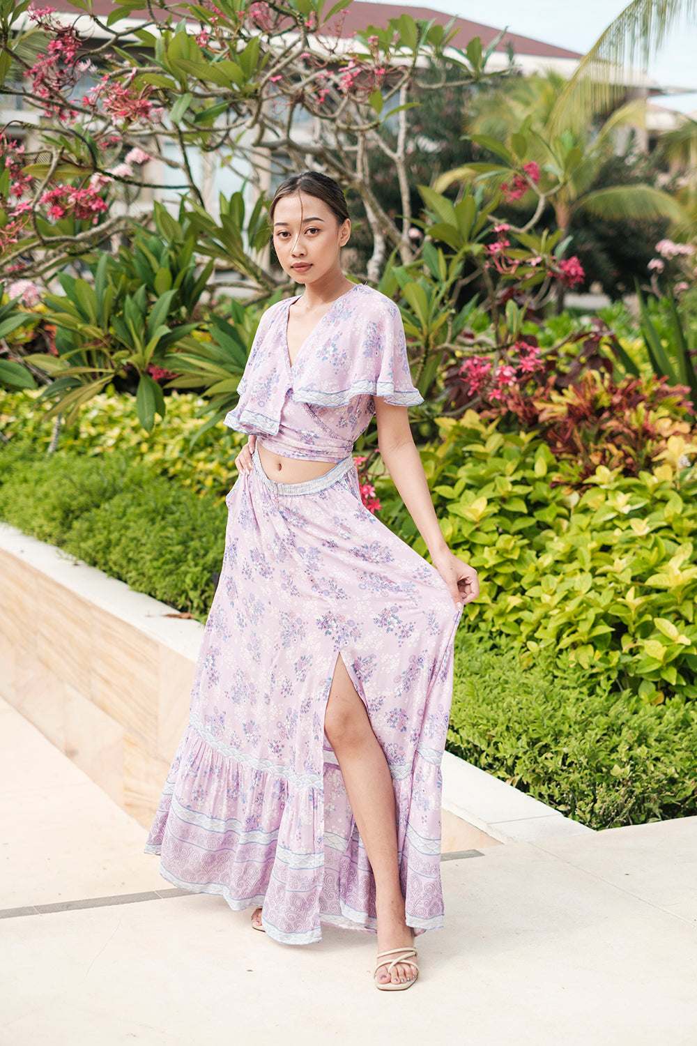 Tulle and Batiste's Tumi Cape Dress, your perfect blend of bohemian chic and timeless design.