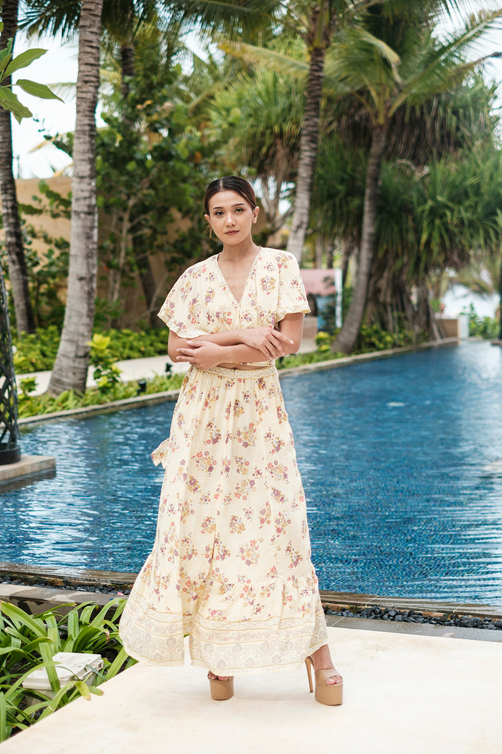 Ethical fashion meets bohemian style with the Tumi Cape Dress by Tulle and Batiste.