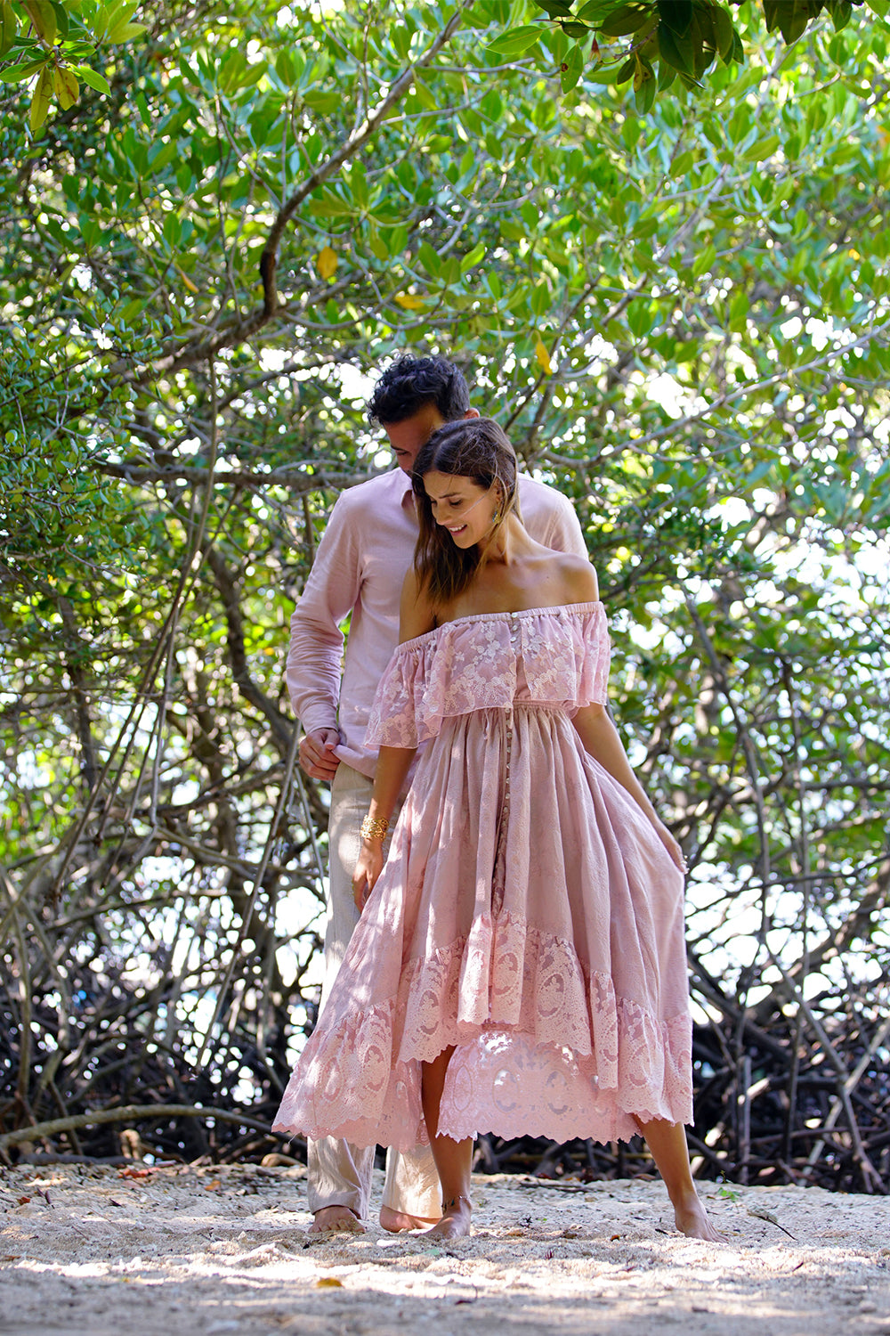 Jamie Shirt - Blush - Tulle and Batiste