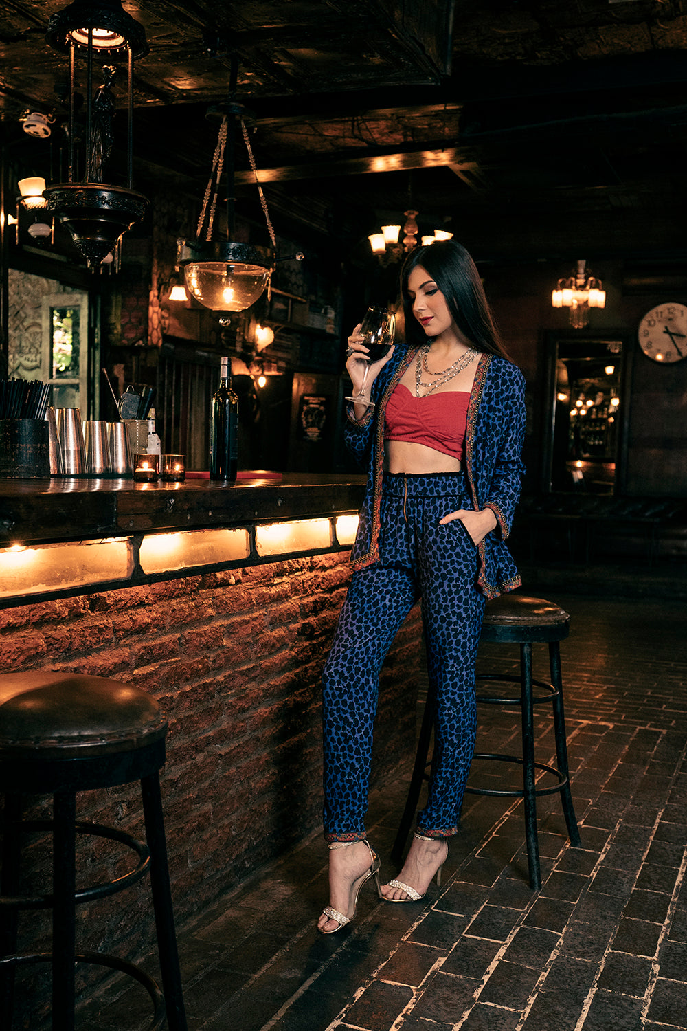 Bianca Blazer - Electric Blue - Night Code by Tulle and Batiste