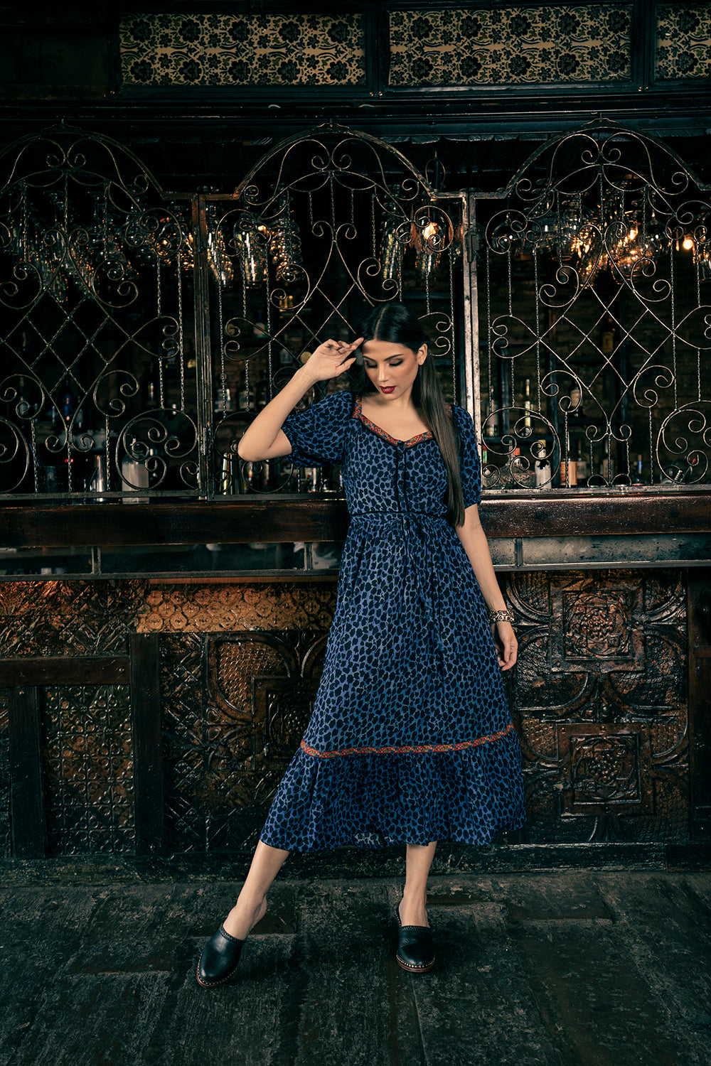 Carol Midi Dress - Electric Blue - Night Code by Tulle and Batiste Carol Midi Dress - Electric Blue - Night Code by Tulle and Batiste