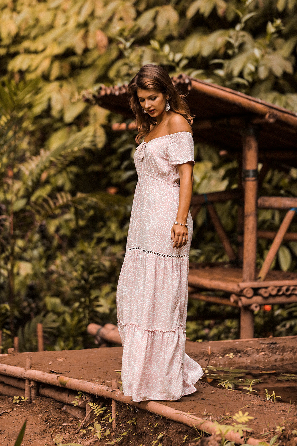 Coco Maxi Dress - Primrose Pink - Call me Polka - Tulle and Batiste