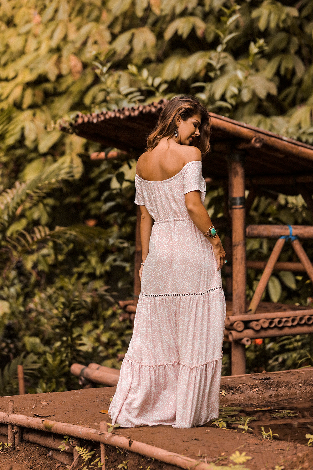 Coco Maxi Dress - Primrose Pink - Call me Polka - Tulle and Batiste