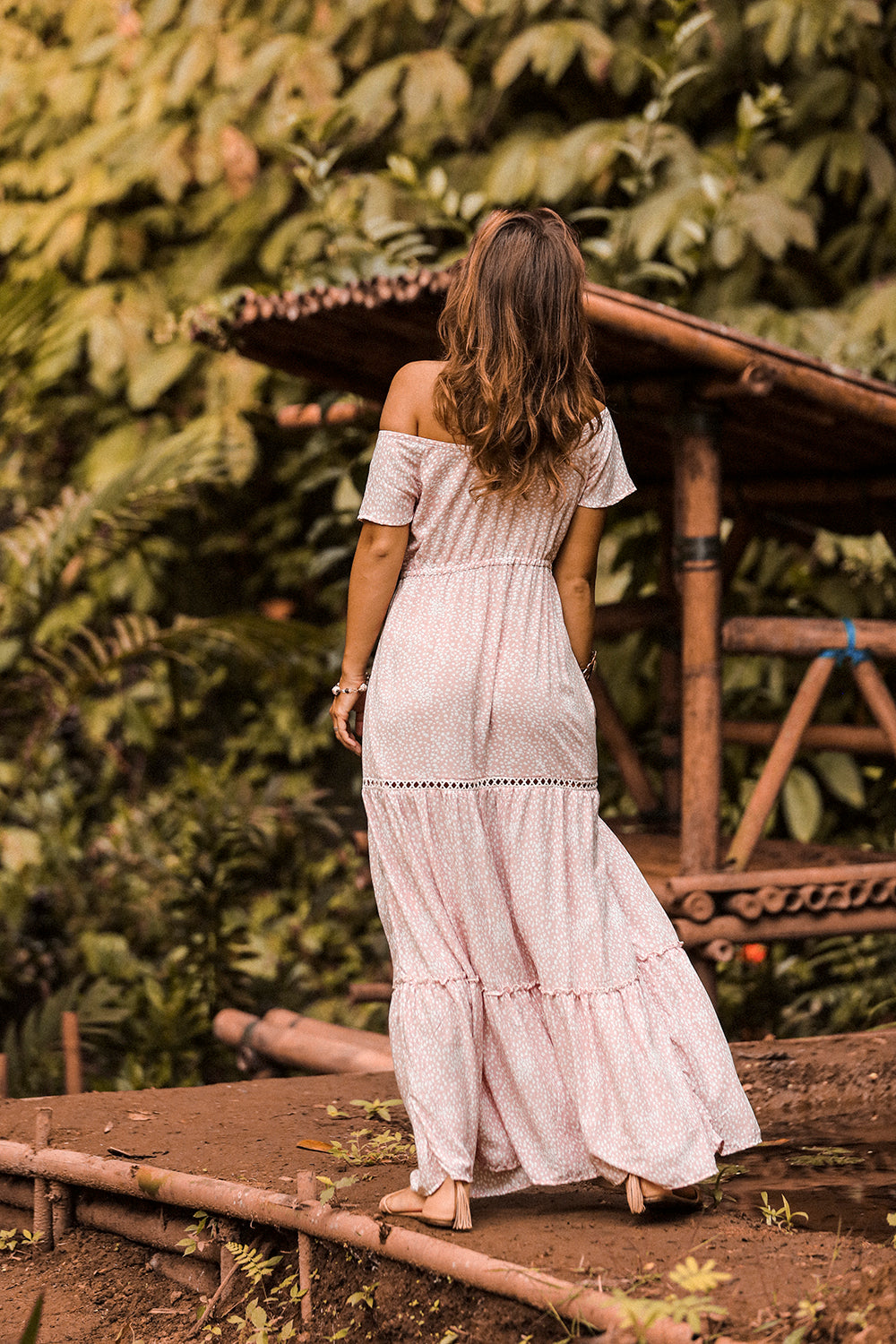 Coco Maxi Dress - Primrose Pink - Call me Polka - Tulle and Batiste