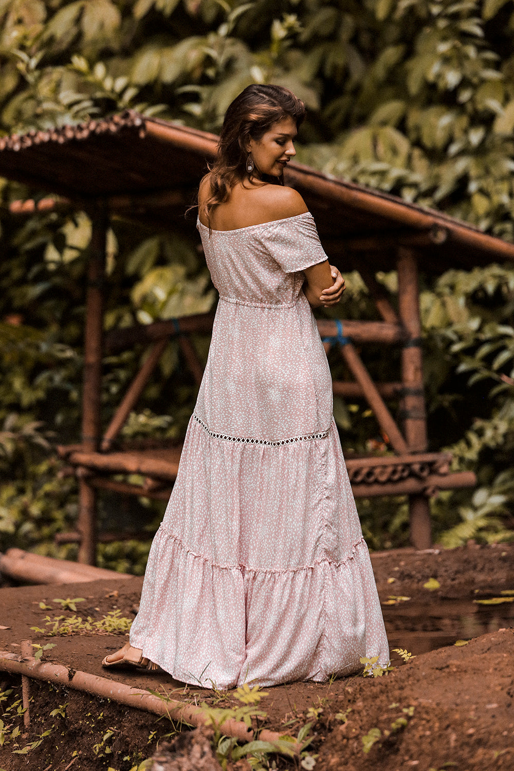 Coco Maxi Dress - Primrose Pink - Call me Polka - Tulle and Batiste