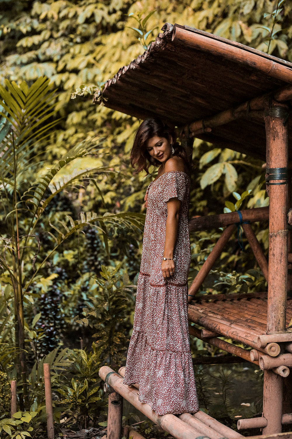 Coco Maxi Dress - Terracotta - Call me Polka - Tulle and Batiste