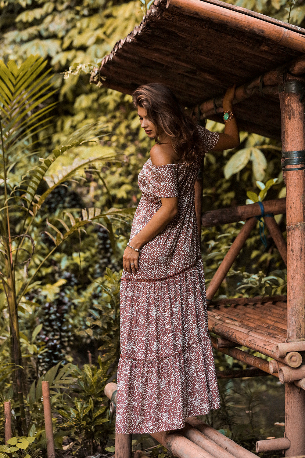 Coco Maxi Dress - Terracotta - Call me Polka - Tulle and Batiste