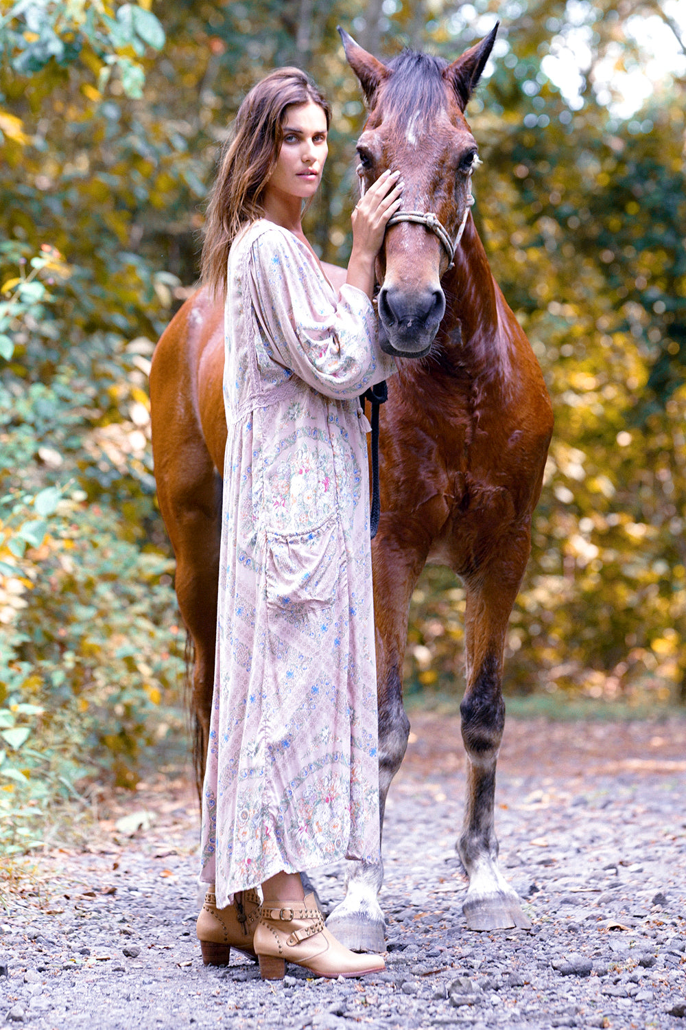Fabbie Boho Dress - Blush - Tulle and Batiste
