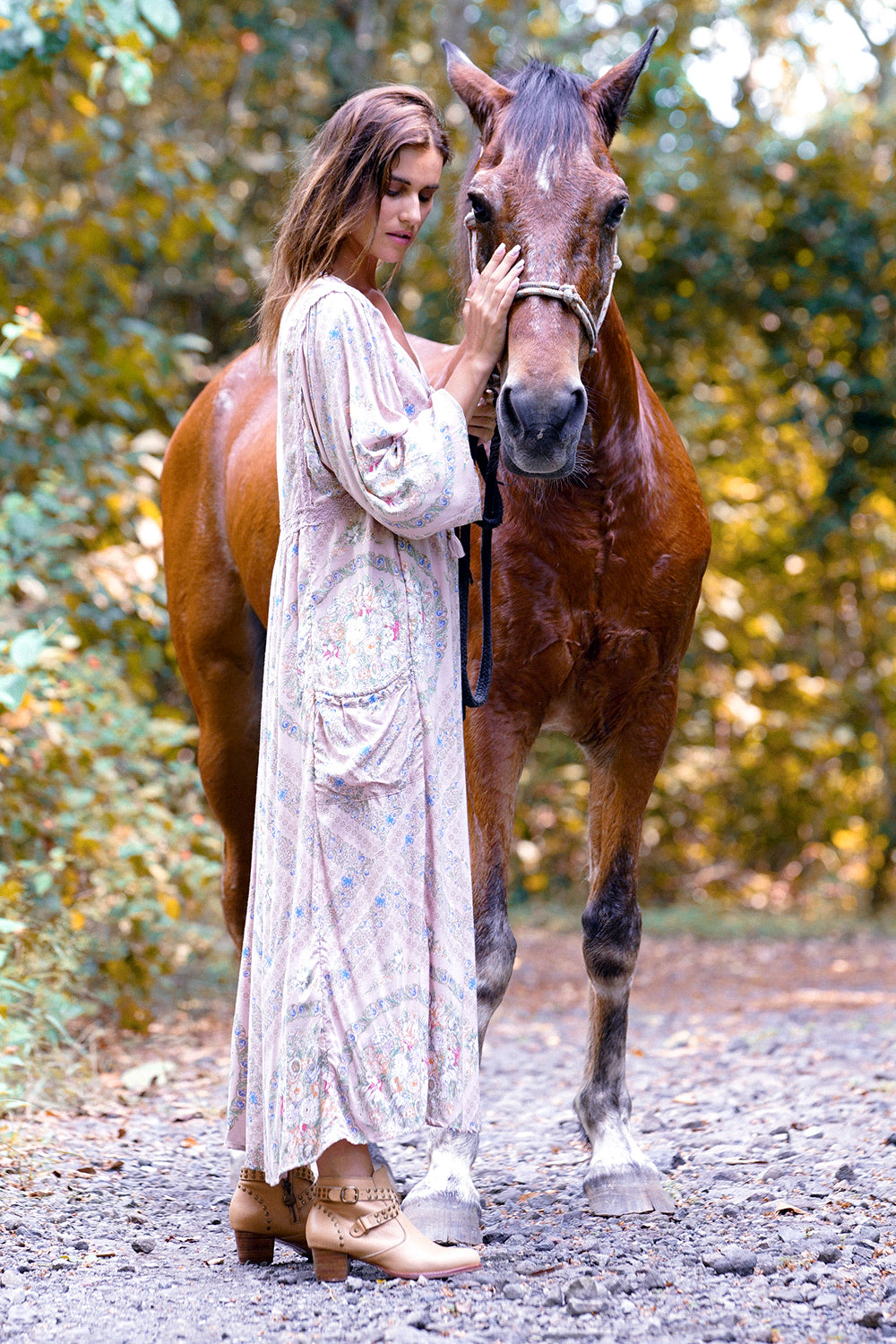 Fabbie Boho Dress - Blush - Tulle and Batiste